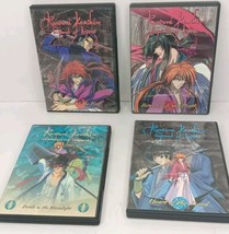 Lot 0f 4 Vtg Dvd Movies Kurouni Kenshin Anime Cartoon In Original Cases - £12.99 GBP