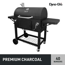 Charcoal Grill BBQ Barbecue Pit X-Large Heavy-Duty Outdoor Cooking Wheels Black - £262.83 GBP