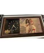 VINTAGE WOOD SNAP-ON PINUP WALL CLOCK Julie Upton Michelle Signed New Op... - $543.30 CAD