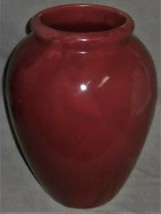 1920s-30s Nelson Mc Coy 12&quot; Oil Jar Maroon Color Made In Ohio - £94.95 GBP