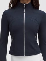 LULULEMON DEFINE JACKET CROPPED~TRUE NAVY MIRROR SILVER 0 2 4 6 8 10 12 14 - $149.95