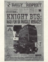 Harry Potter Daily Prophet Knight Bus Mad Fun Or Muggle Menace? Prop/Rep... - $2.10