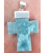 BLUE larimar handcarved CROSS 925 sterling silver Gemstone pendant (jor-... - €66,66 EUR BLUE larimar handcarved CROSS 925 sterling silver Gemstone pendant (jor-... - €66,66 EUR