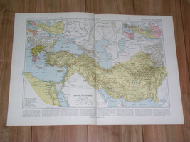 1925 VINTAGE HISTORICAL MAP OF ALEXANDER THE GREAT EMPIRE / ANCIENT ROME... - $34.71