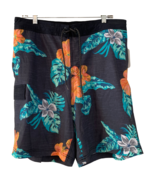 Tropical Swim Trunks Size L (36/38) Pockets Brief Lining Drawstring Flor... - £13.82 GBP