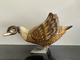 Vintage Folk Art Sermel Tonala Jalisco, Mexico Sergio Bustamante Duck Sculpture - £701.80 GBP