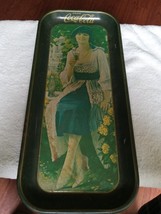 Coca-Cola vintage 1973 Tray w/ 1921 Advertisement Flapper Girl - $29.69