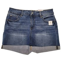 Time and Tru Midrise Shorts Denim Rolled Cuff Womens Size 8 Tags Regular... - $11.30