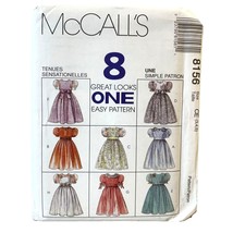McCalls Sewing Pattern 8156 Dress Veils Girls Size 3-5 - $8.99