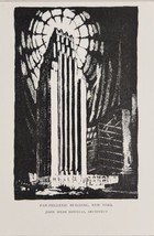 1931 Magazine Picture Pan-Hellenic Building New York John Mead Howells A... - $11.68