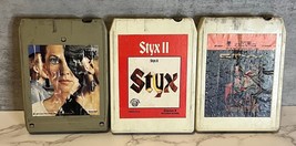 Styx 8 Track Lot (3) Self Titled, II, The Grand Illusion  - £14.38 GBP