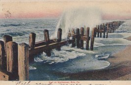 Surf at Waldemeer Erie Pennsylvania PA 1907 to Rochester NY Postcard B19 - £2.40 GBP