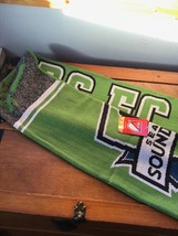 Estate Addidas Mls Soccer Seattle Sounders Green Blue &amp;Amp; Gray Winter Neck Scarf – - £11.21 GBP