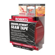 ROBERTS Seam Guard 1-7/8 in. x 100 ft. 48 mm x 30.5 m Underlayment Tape Roll Red - £7.90 GBP