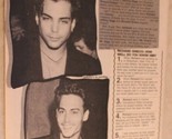 Johnny Depp Teen Magazine Article Vintage Richard Grieco - $6.92