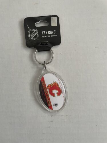 Calgary Flames WinCraft Acrylic Keyring Chain NHL NWT - £12.23 GBP