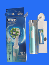 Oral-B Pro 1000 Electric Toothbrush Green Pressure Sensor Rechargeable 3... - $30.99