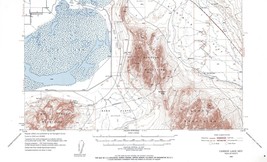 Carson Lake Quadrangle Nevada 1951 Topo Map Vintage USGS 15 Minute Topographic - £13.04 GBP