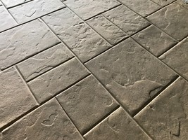 Slate Stone Concrete Stamps GlobMarble SM 3003. Ashlar Stamped Concrete Patio - £36.17 GBP+