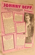 Johnny Depp Vintage Teen Magazine 1 Page Article Dillies - $9.89
