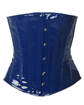 Under the breast fetish with steel frame heavy blue lace corset pvc vinyl - £34.06 GBP+