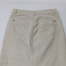 Christopher & Banks RN#63823 Women's Tan/Khaki Cotton Blend Denim Skirt Size 8 image 15