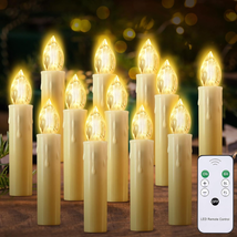 JOSU Flameless Battery Operated Candles, 12PCS Led Flickering Flameless Candles  - £30.29 GBP