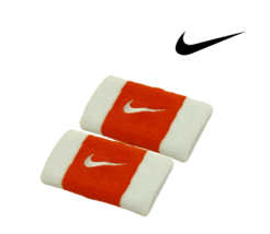 Nike Swoosh Wristband Double Wide L Tennis Sports Wrist Band 2pcs NWT AC... - $29.90