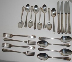 20 Vtg Wm A Rogers Oneida A1+ Silverplate Knife Forks Spoons Flatware Silverware - £22.68 GBP