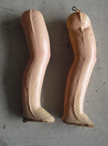 Vintage 1930s Large Composition Doll Legs 8&quot; Tall - £14.02 GBP