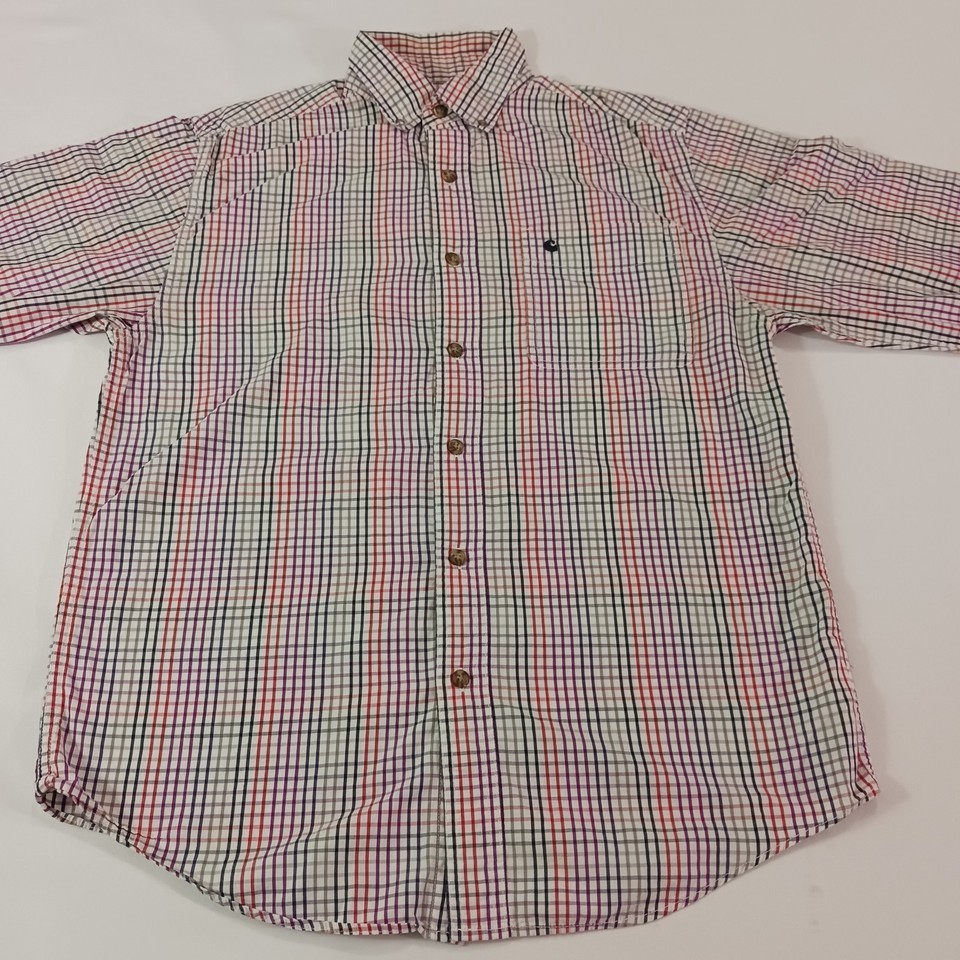 Carhartt S252 WTH Men’s Multicolor Plaid Cotton  Button-Down Long Sleeve Size M Item image 8