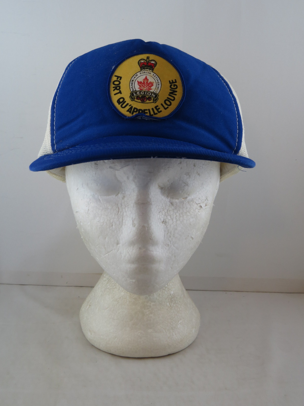 Vintage Patched Trucker Hat - Fort Qu&#39;Appelle Legion Lounge - Adult Snap... - $35.00