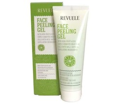 Revuele Face Peeling Gel with Fruit AHA Acids~80 ml~Deeply Cleanses~Quality - £19.58 GBP