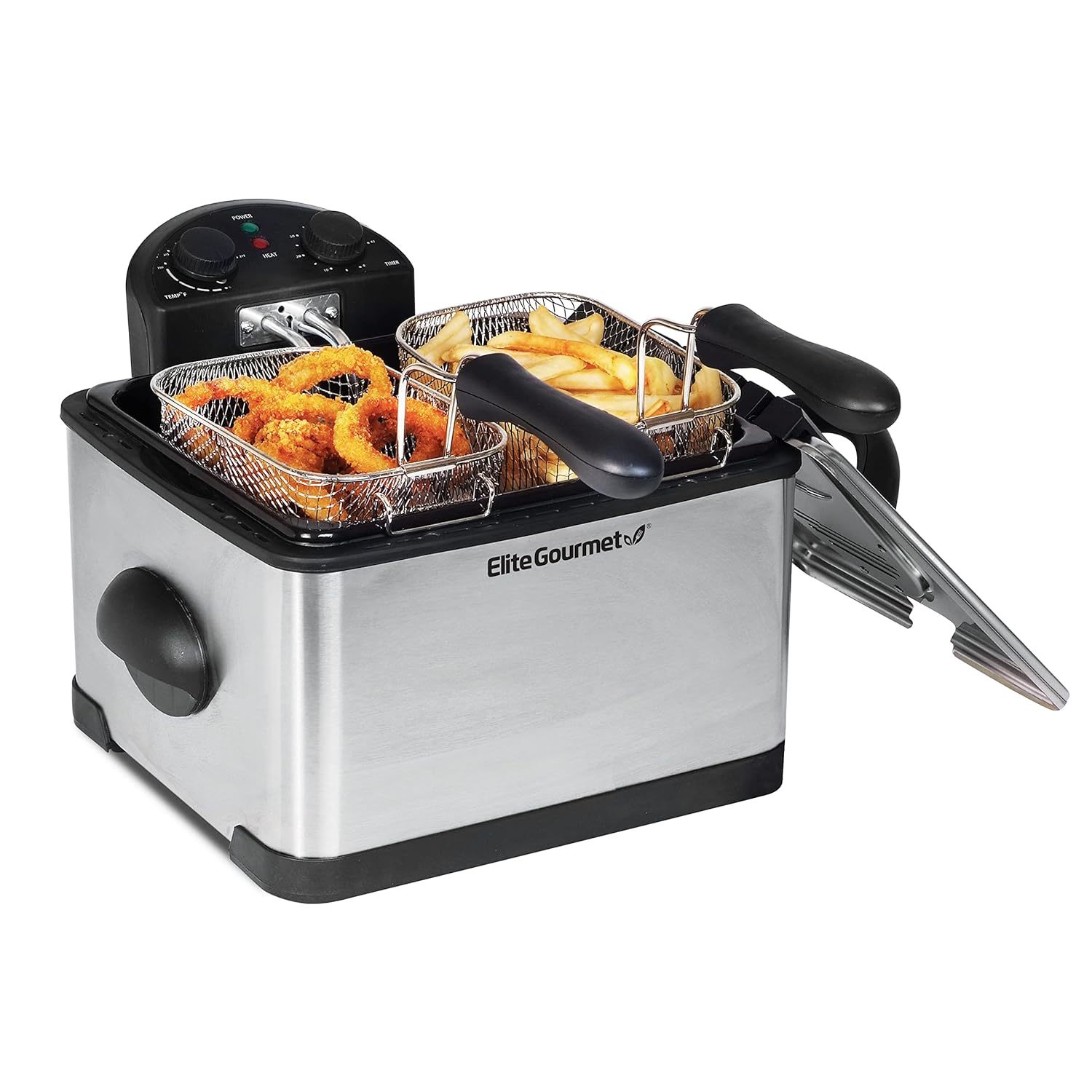 Edf-401T 1700-Watt Triple Basket, Timer Control, 17-Cup Oil Capacity, Electric I
