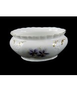 Porcelain Dresser Dish, Oval Deep Dish Bowl, Purple Floral Pattern, #DD-02 - $13.33 CAD
