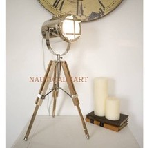 NAUTICALMART DESIGNER BEAUTIFUL CHROME FINISH TRIPOD TABLE LAMP - £42.24 GBP