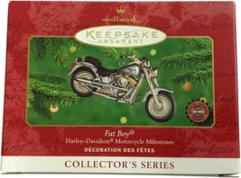 Hallmark Keepsake Ornament Harley Davidson 2000 Fat Boy 2nd second miles... - $19.99