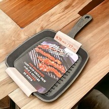 Mason Craft &amp; More PRE-SEASONED Cast Iron Grill Pan 6.75 In. - £11.90 GBP
