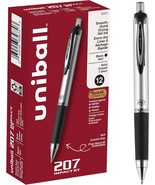 Uniball Signo 207 Impact Rt Gel Black Ink Pens, Bulk Pens 12 Pack, Black... - $46.47 CAD