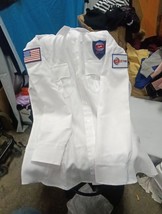 Uniform White Shirt - Adult M , 15-15.5,  Aviation Apparel, w/patches,  ... - $24.65