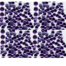 ROUND Smooth Nailheads 4mm Hot Fix VIOLET     2 Gross  288 Pieces - £4.53 GBP