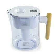 White BHG Water Filter Pitcher 10 Cup Brita Compatible Wood Handle Assembled NIP - £25.72 GBP