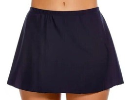 Miraclesuit Sz 10 Swim Skirt Bottom Swimsuit Black Tummy Cntrl Bathing S... - $44.54