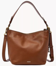 Fossil Julianna Hobo Shoulder Bag Brown Leather Crossbody Purse SHB3079210 FS - £77.86 GBP