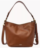 Fossil Julianna Hobo Shoulder Bag Brown Leather Crossbody Purse SHB3079210 FS - $98.98