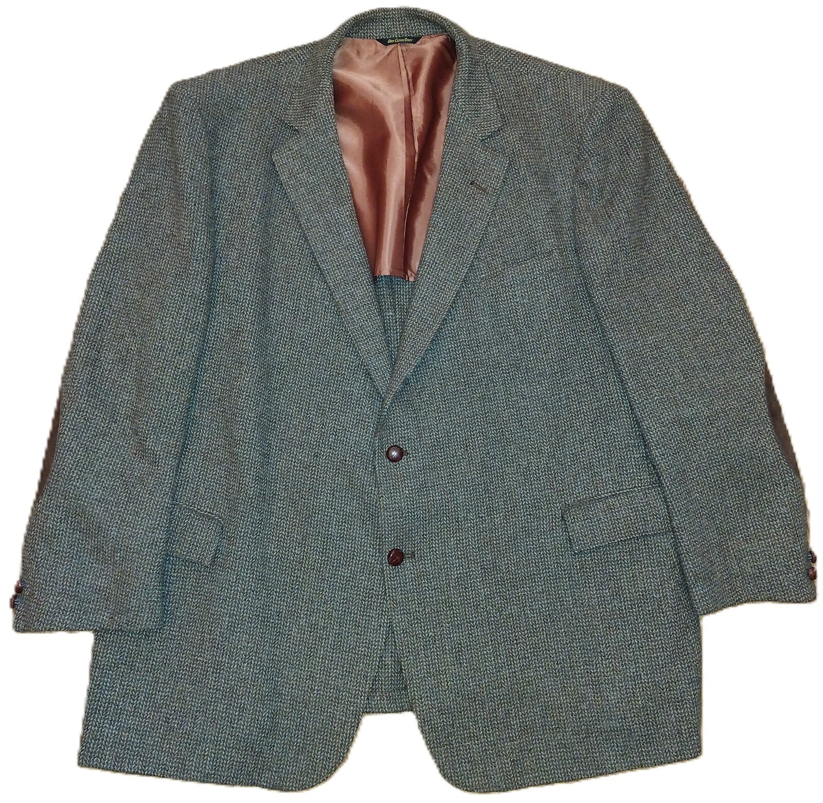 VTG The Sovereign Tweed Wool Blazer Jacket Suede Elbow Patch Sport Coat ... - $59.99
