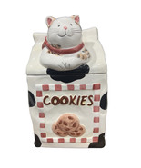 Vintage Cat Cow Cookie Jar 13&quot; x 8&quot; EUC - £17.91 GBP