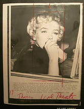 MARILYN MONROE (ORIGINAL 1950,S TO 60,S PRESS PHOTO COLLECTION) PHOTO # 8 - $197.99
