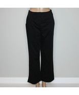 Bellissa Women&#39;s Black Pants with Side Slits and Zipper size Petite 8 - £7.18 GBP