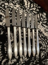 7 Oneida REVERIE SILVERPLATE 1937 Grille Knives 8.5” 2 Sets Ava - £17.85 GBP